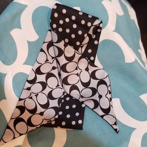 Coach Accessories - Coach Ponytail Outline Signature Scarf Coach Accessories - Coach Ponytail Outline Signature Scarf